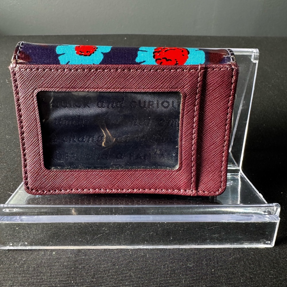 Kate Spade Blue and Red Floral key and cardholder Wallet - Picture 3 of 11